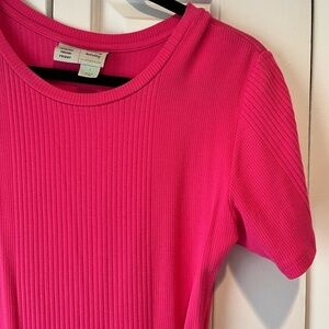 Anthropologie Pink T-Shirt Dress - Size L